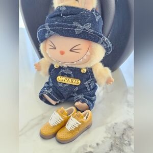 Labubu Denim Overalls w/Hat and Shoes